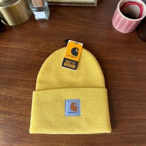 Brand new yellow Carhartt beanie.
